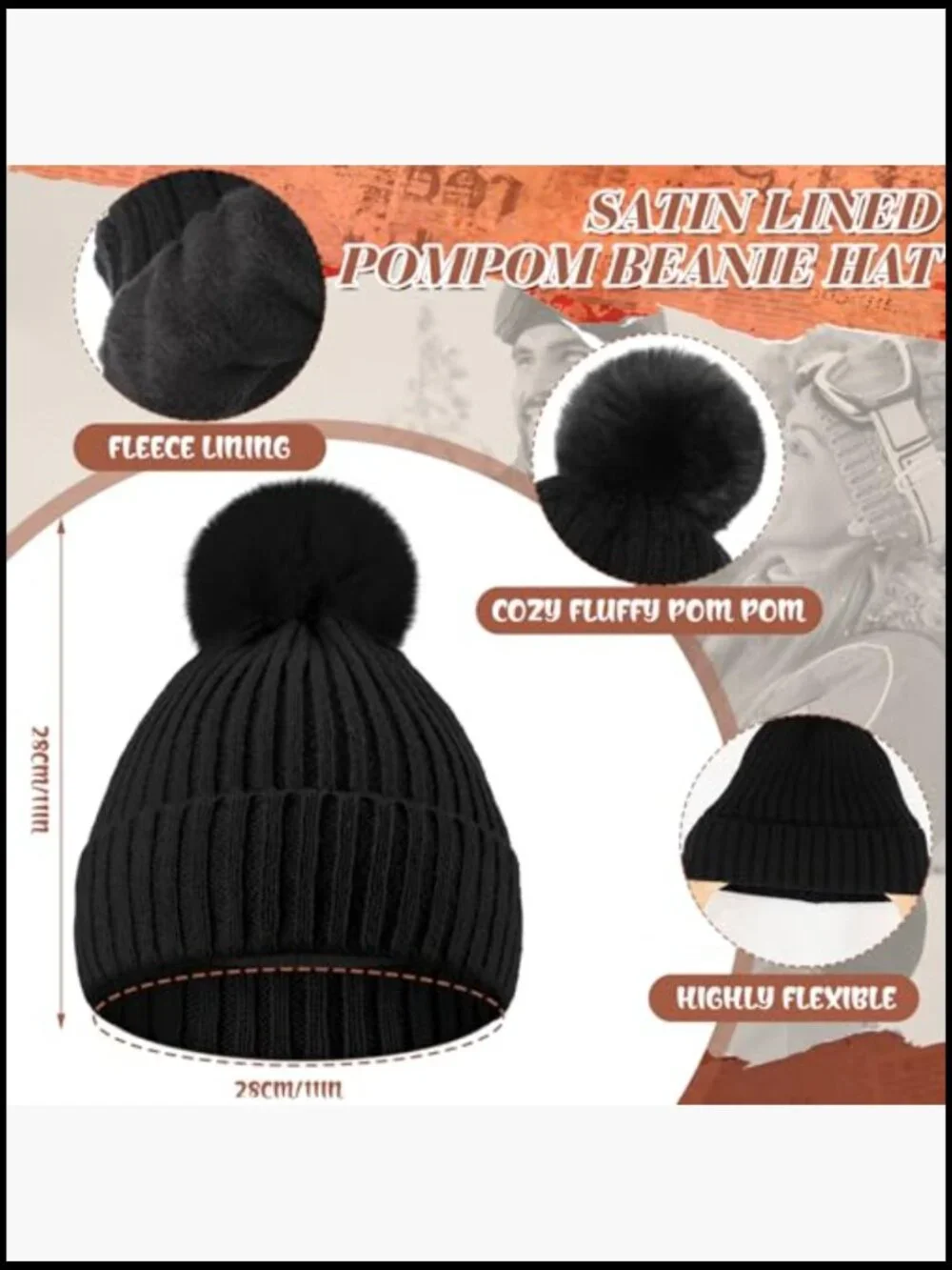 10- Piece Winter Accessory Set Knit Beanie Scarf Gloves Ear Muffs Socks